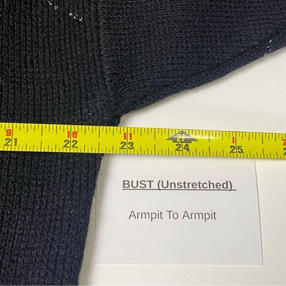 Vintage 80s Renee Tenner for Jeanne Pierre Lambs Wool Metallic Sweater Women' LG - Picture 12 of 13